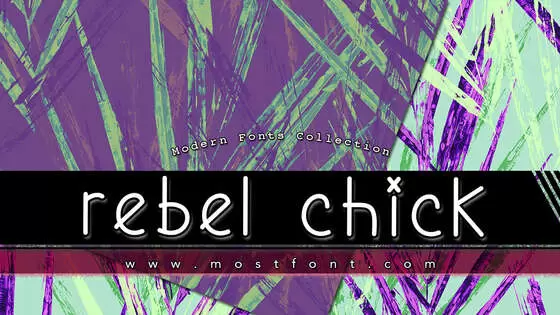 Typographic Design of Rebel-Chick