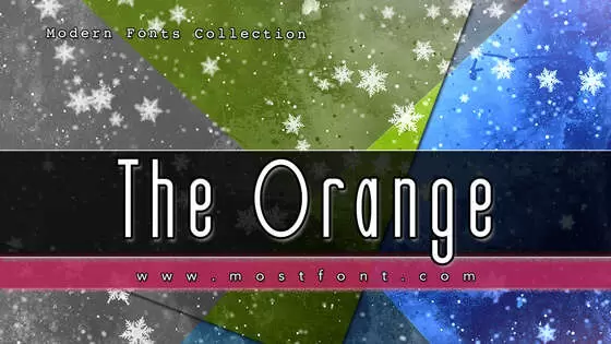 Typographic Design of The-Orange