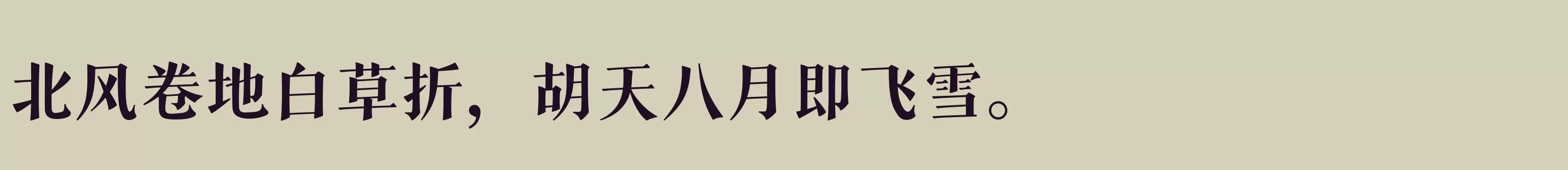 「三极拙宋体 超粗」字体效果图