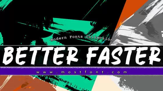 「Better-Faster」字体排版图片