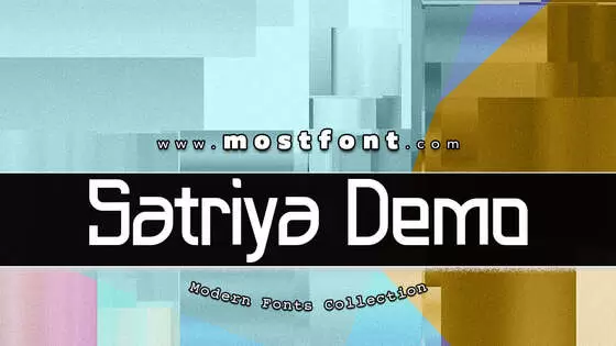 「Satriya-Demo」字体排版样式
