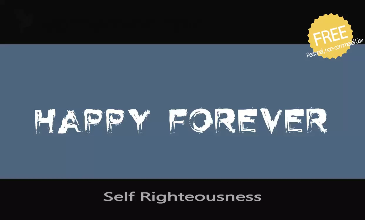 Sample of Self-Righteousness