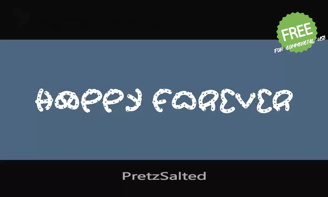 「PretzSalted」字体效果图