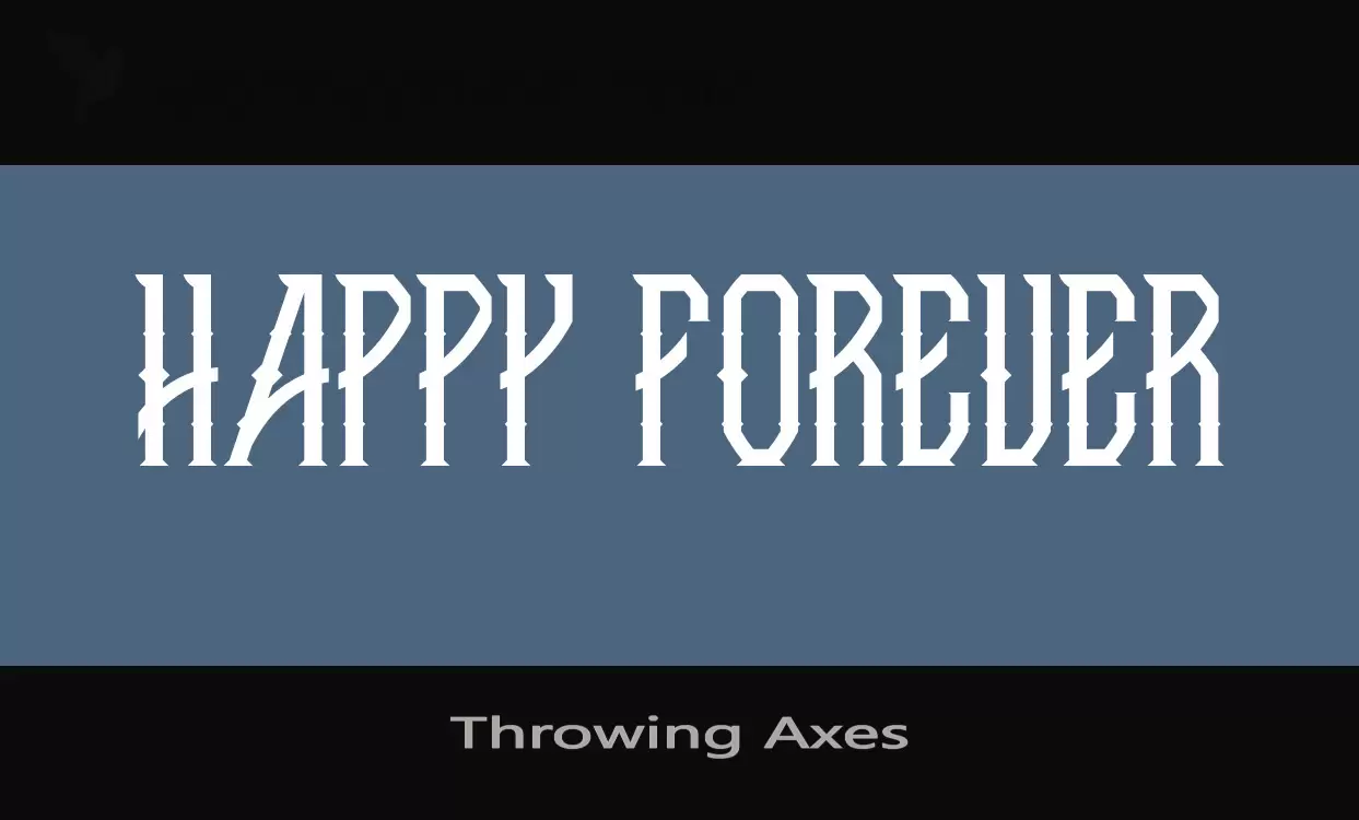 「Throwing-Axes」字体效果图