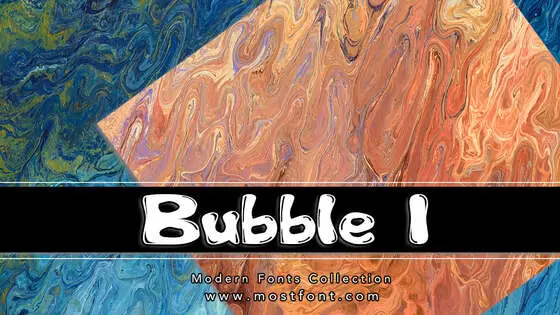 「Bubble-1」字体排版图片