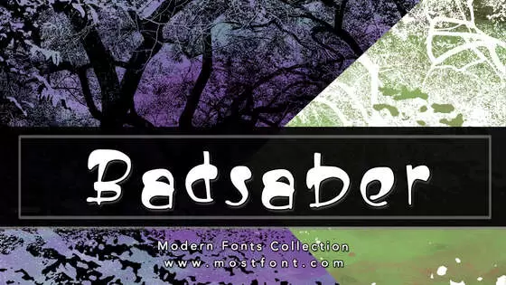 Typographic Design of Badsaber