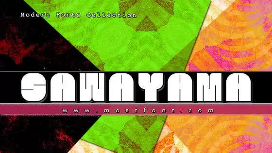 Typographic Design of SAWAYAMA