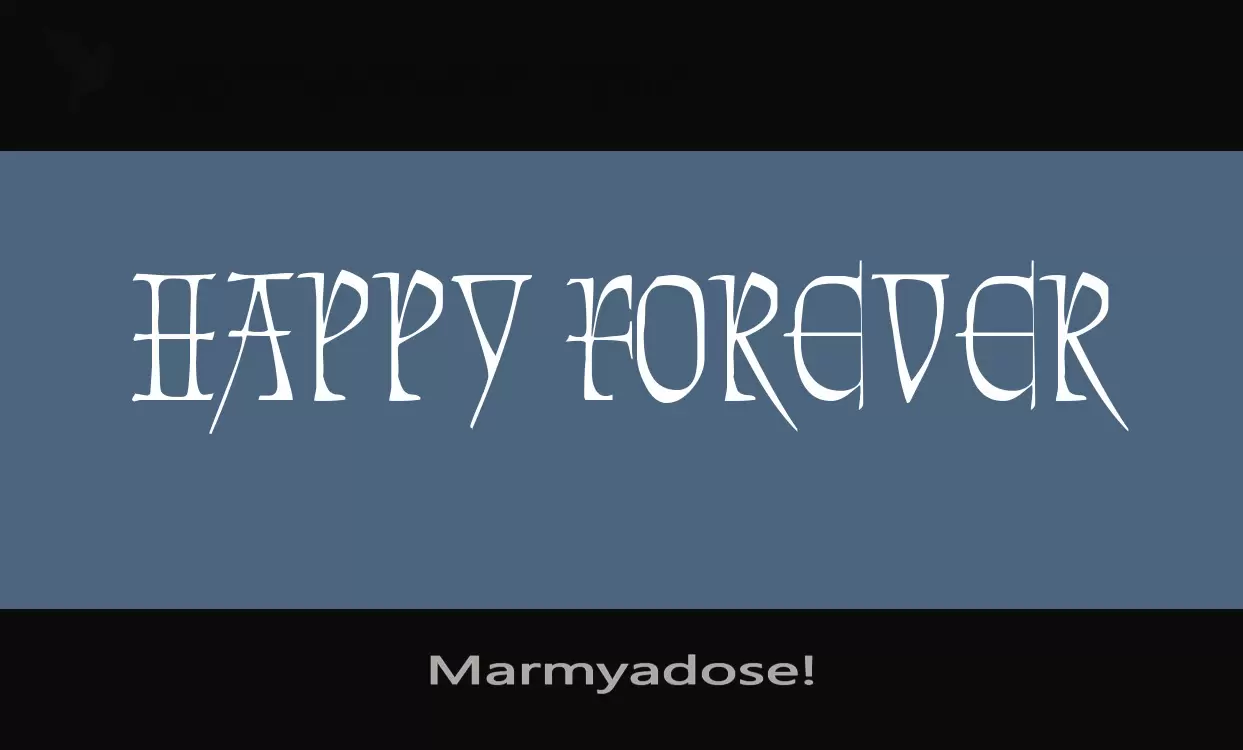 「Marmyadose!」字体效果图