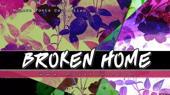Typographic Design of BROKEN-HOME