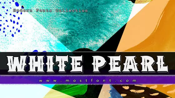 Typographic Design of WHITE-PEARL