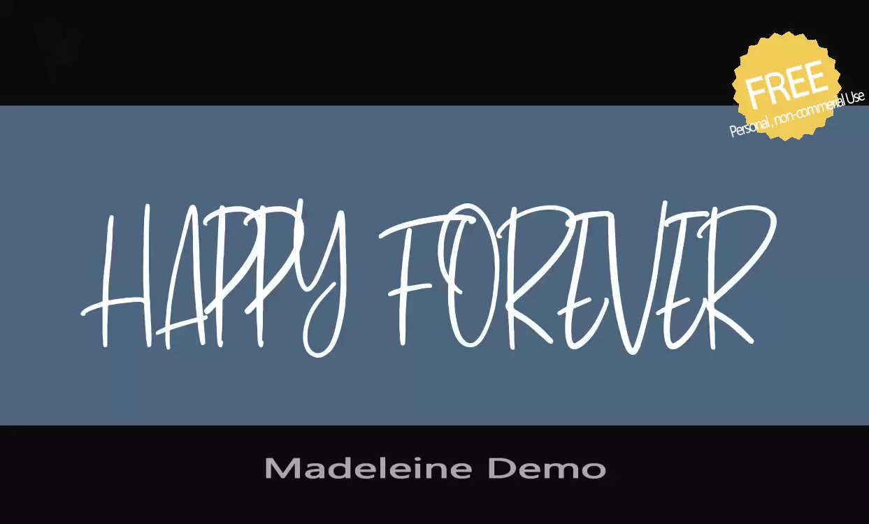 Font Sample of Madeleine-Demo