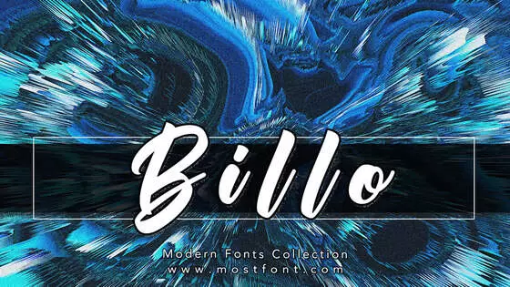 Typographic Design of Billo