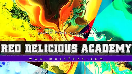 Typographic Design of Red-Delicious-Academy