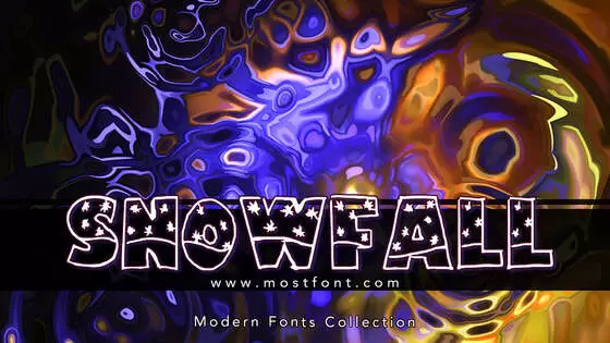 「Snowfall」字体排版样式
