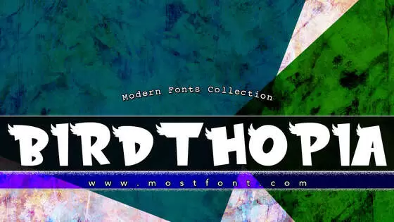 Typographic Design of BIRDTHOPIA