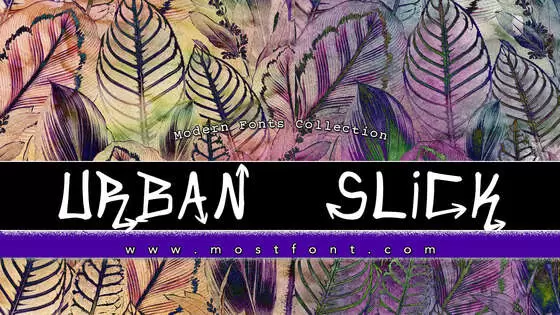 「Urban&Slick」字体排版图片