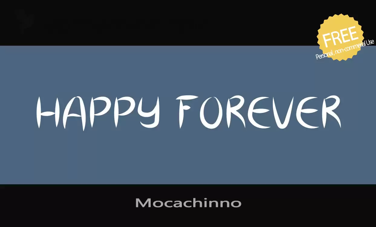 Font Sample of Mocachinno