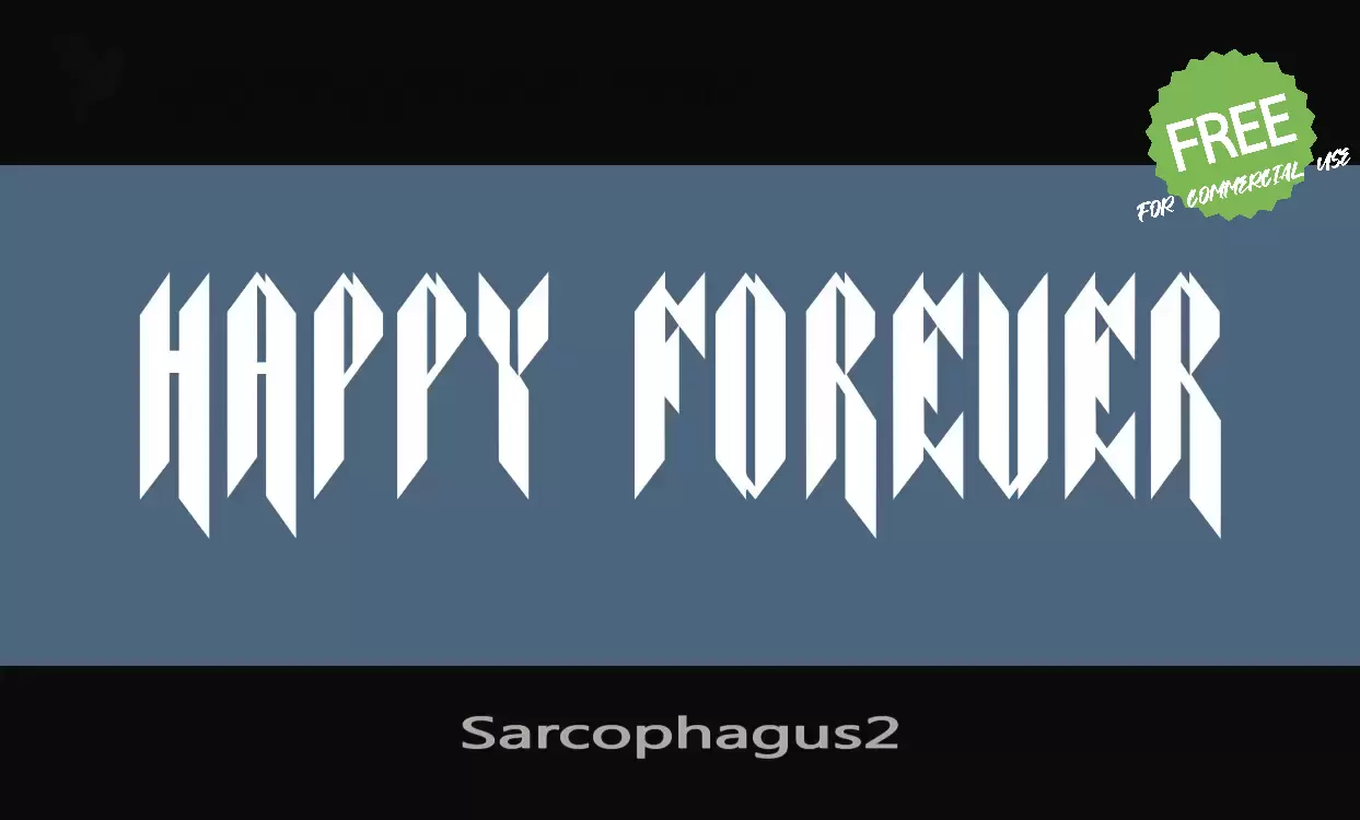 「Sarcophagus2」字体效果图