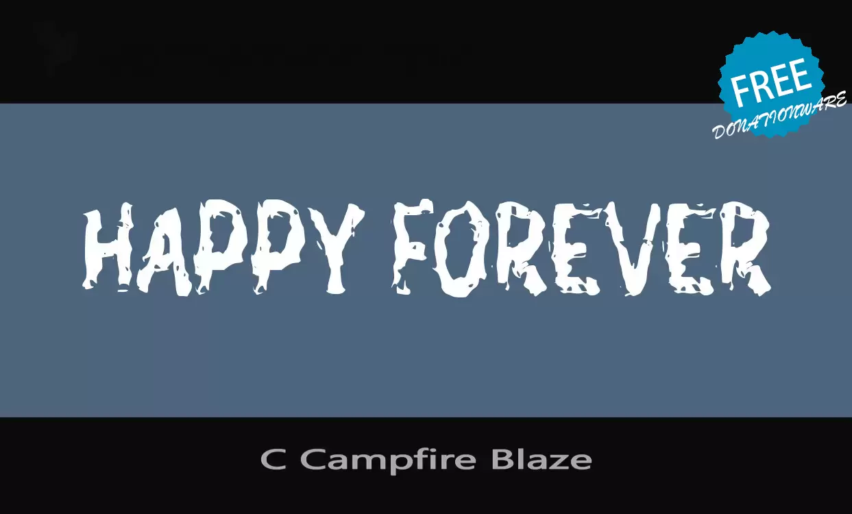 「C-Campfire-Blaze」字体效果图