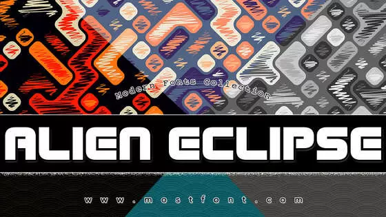 「Alien-Eclipse」字体排版样式