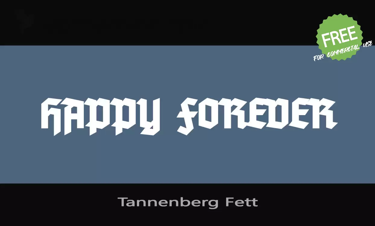 Sample of Tannenberg-Fett
