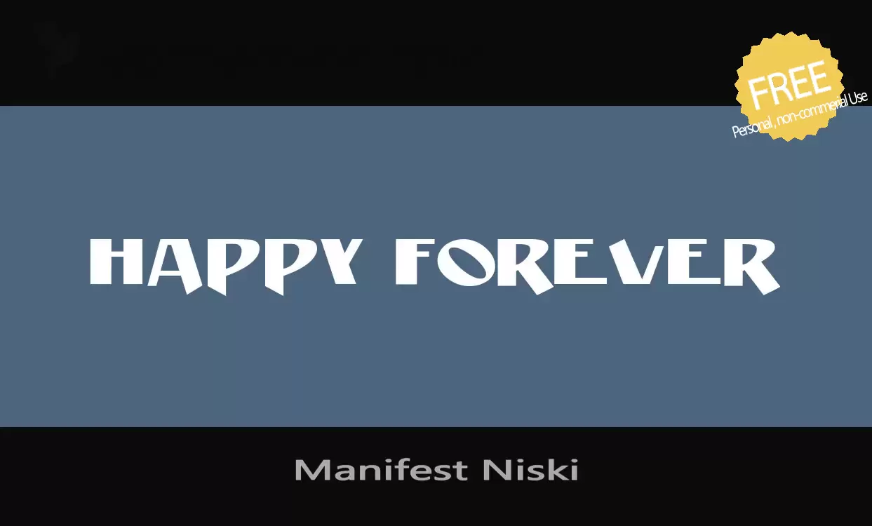 Sample of Manifest-Niski