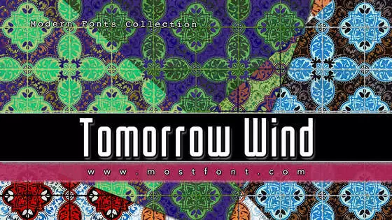 「Tomorrow-Wind」字体排版图片
