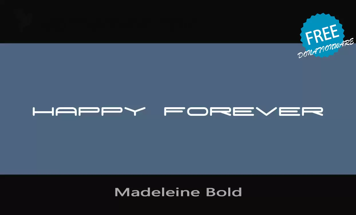 Sample of Madeleine-Bold