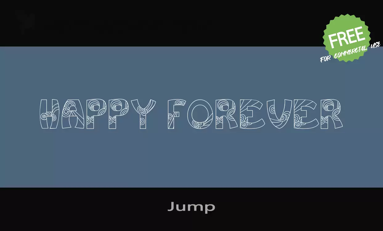 Font Sample of Jump