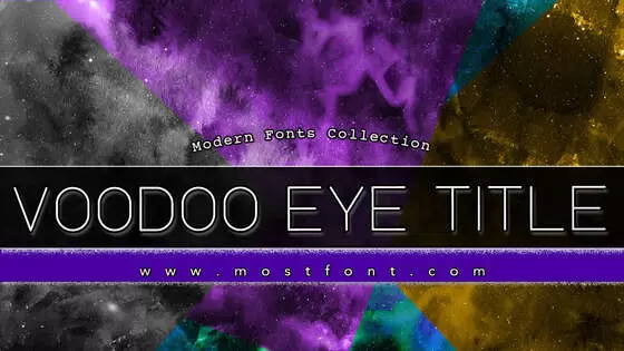 Typographic Design of Voodoo-Eye-Title
