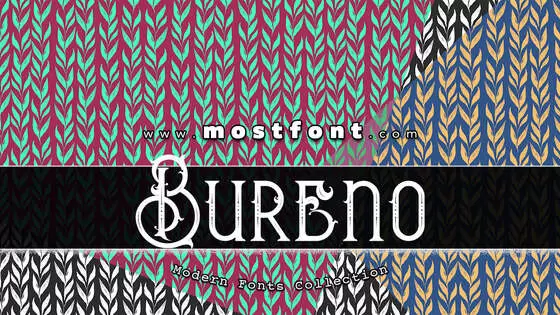 Typographic Design of Bureno-Regular