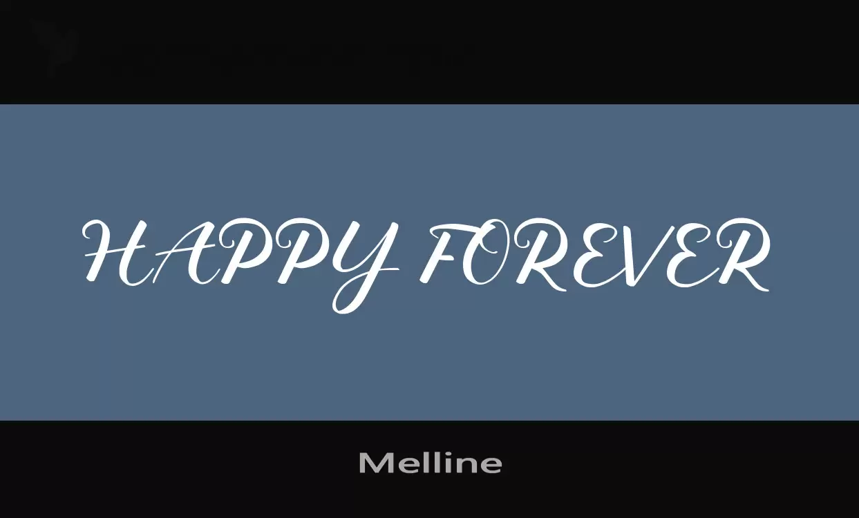 「Melline」字体效果图