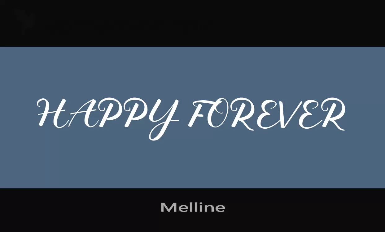 Font Sample of Melline