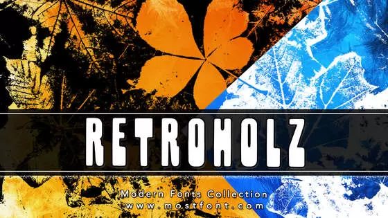 「Retroholz」字体排版图片