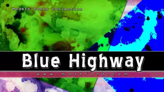「Blue-Highway」字体排版图片