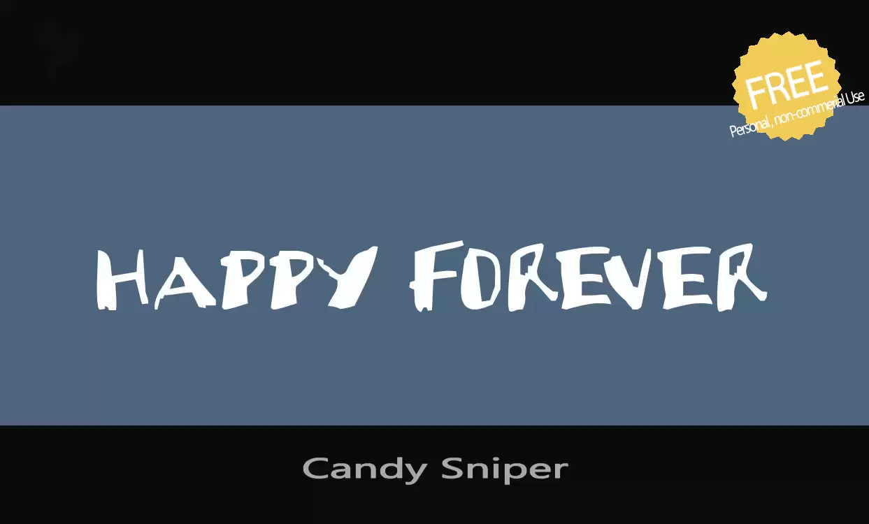 「Candy-Sniper」字体效果图