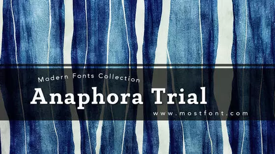 「Anaphora-Trial」字体排版图片
