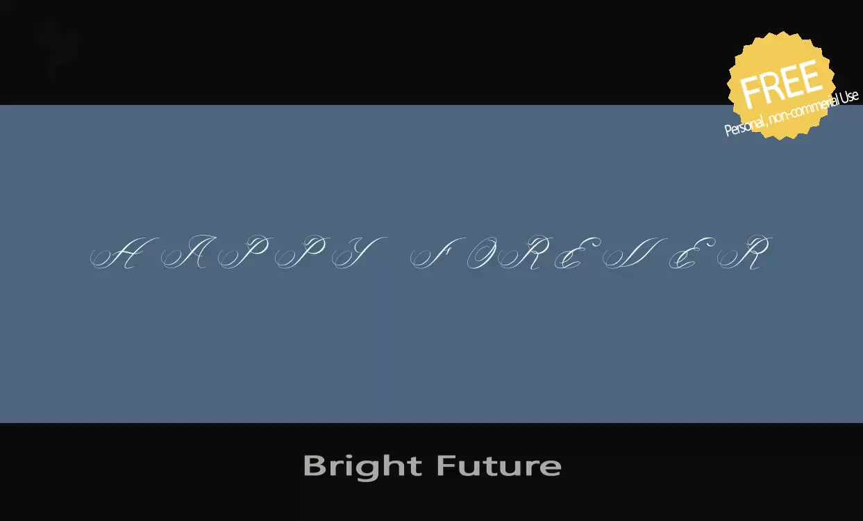 「Bright-Future」字体效果图