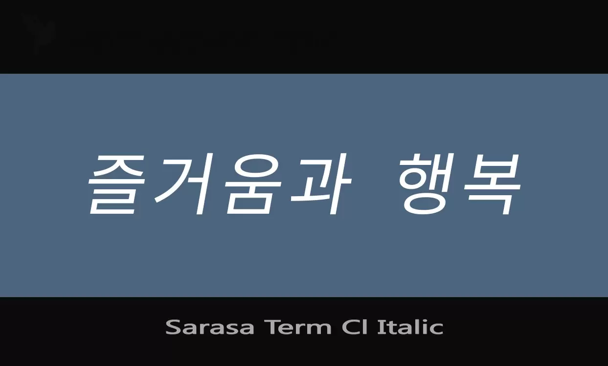 「Sarasa-Term-Cl-Italic」字体效果图