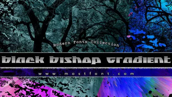 Typographic Design of Black-Bishop-Gradient