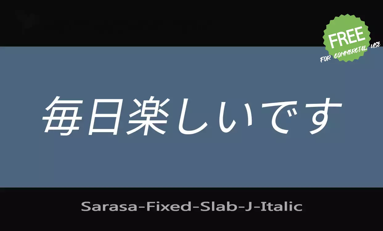 「Sarasa-Fixed-Slab-J」字体效果图