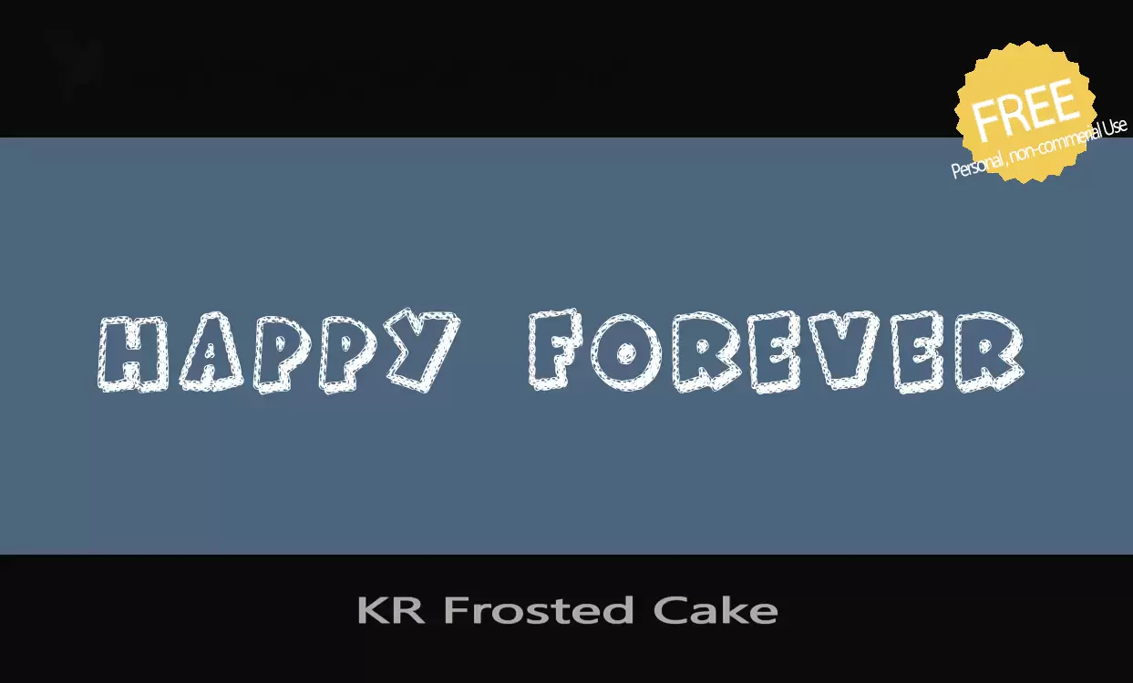 「KR-Frosted-Cake」字体效果图