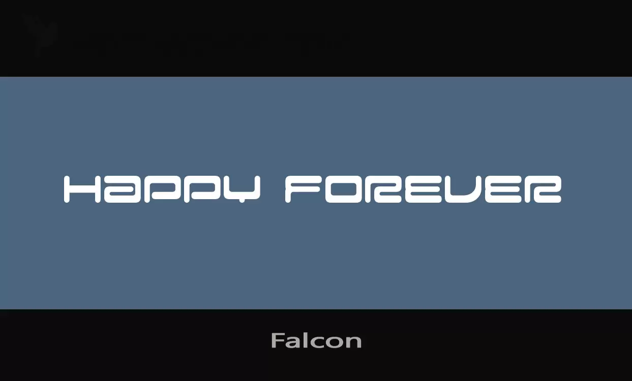 Font Sample of Falcon