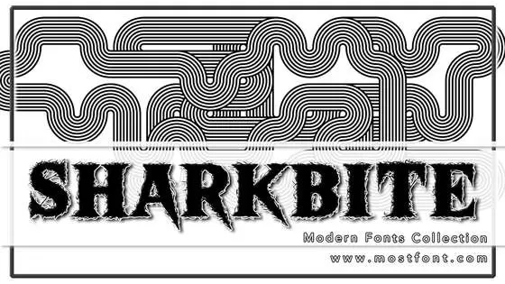 「Sharkbite」字体排版样式