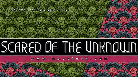 「Scared-Of-The-Unknown」字体排版样式