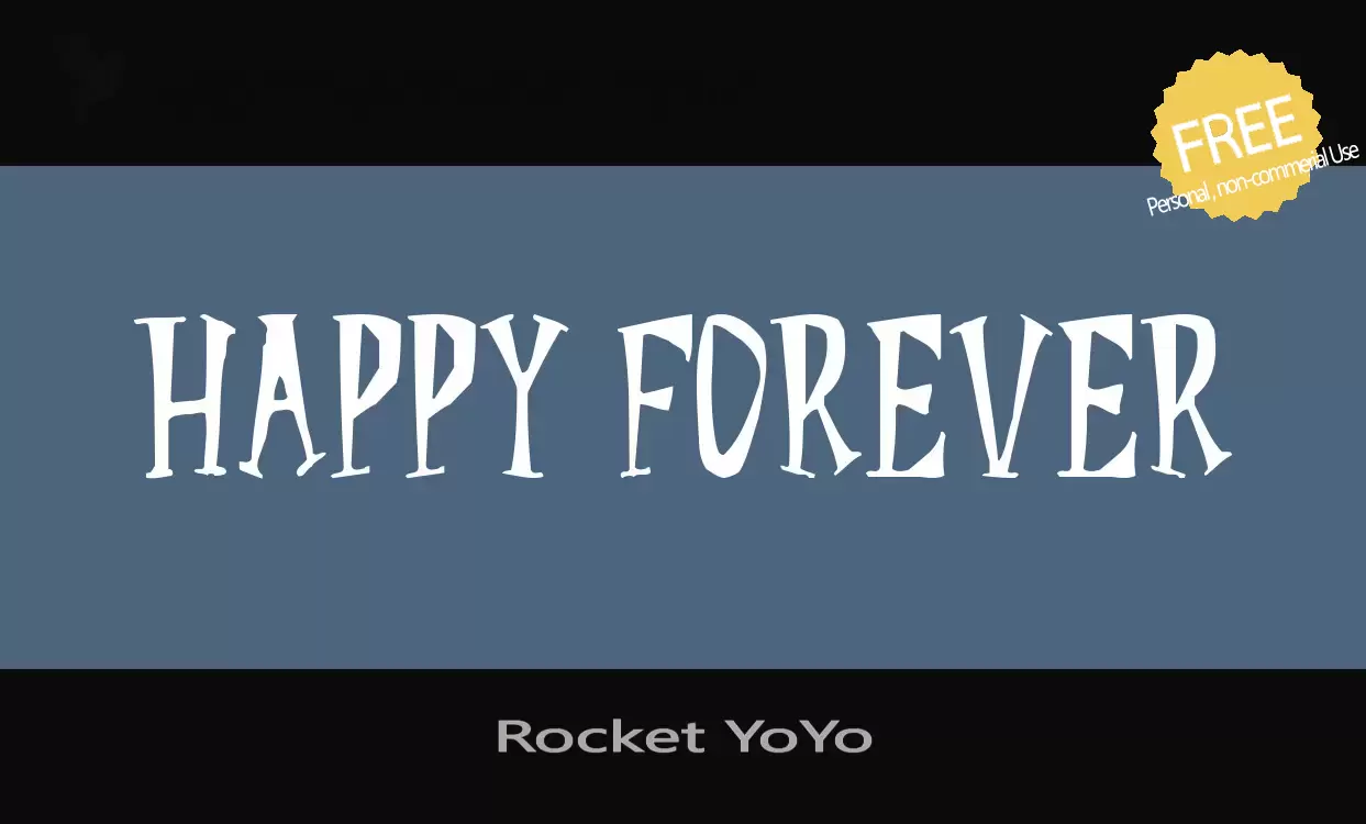 Font Sample of Rocket-YoYo