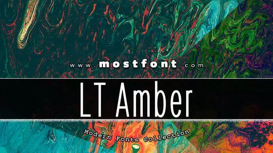 Typographic Design of LT-Amber-Compressed