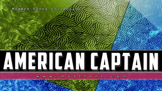 Typographic Design of American-Captain