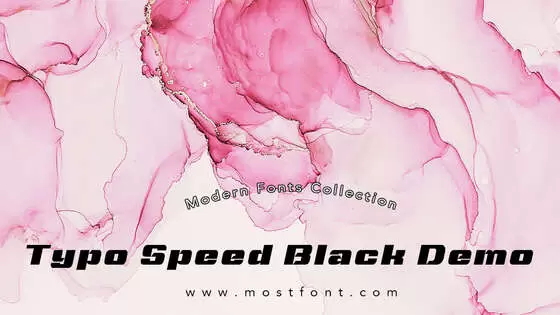 Typographic Design of Typo-Speed-Black-Demo