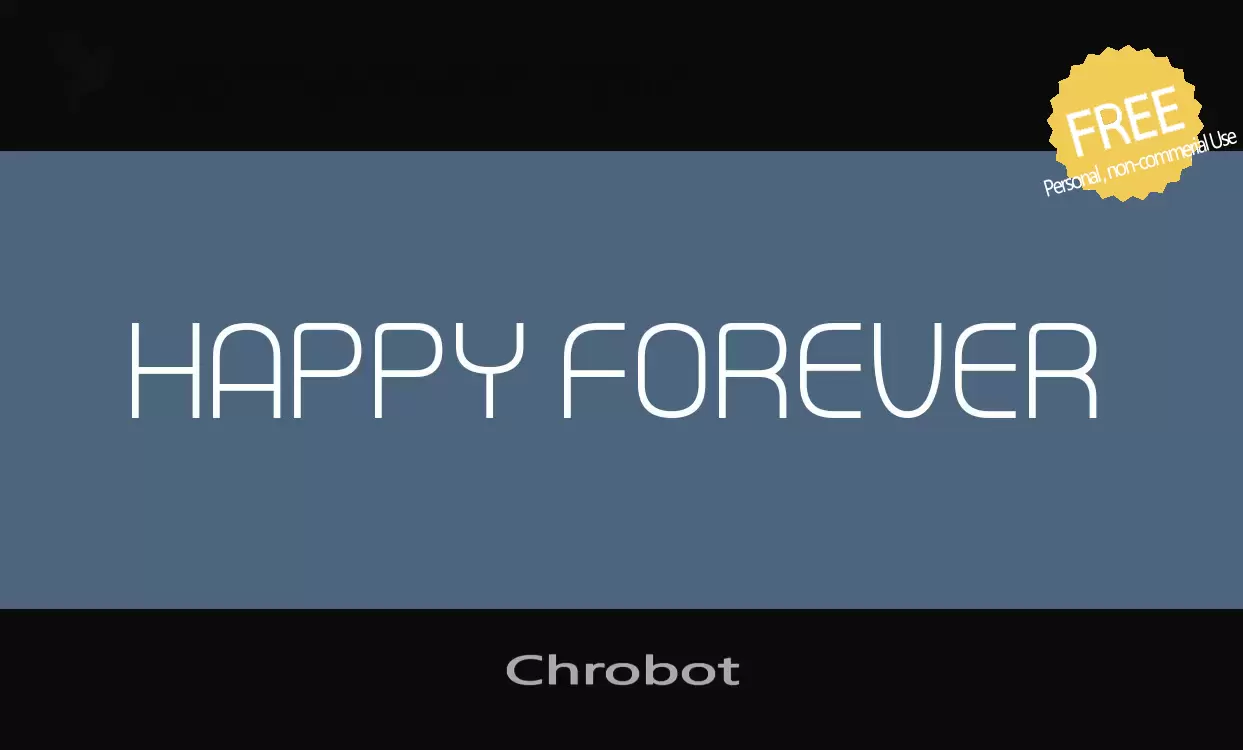「Chrobot」字体效果图